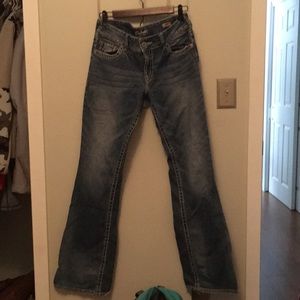 31/34 Silver Bootcut Jeans